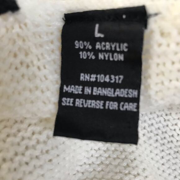 Player Gold Cowl Neck Belted Sweater Cream Large - Picture 4 of 12